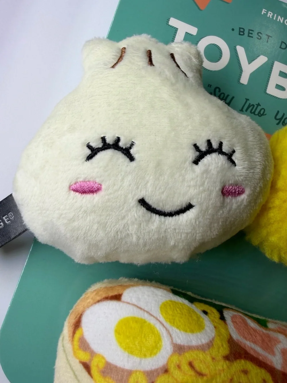 Fringe Asian Food Soy Into You Small Dog Squeaky Plush Dog Toys 3 pack - NWT